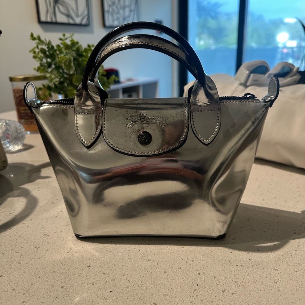 LONGCHAMP SILVER BAG